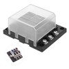 Gatuida Box 6 Ways Car Fuse Car with LED Warning