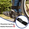 2 Pack Wheelchair Leg Strap,Wheelchair Accessories for Footrest and Leg