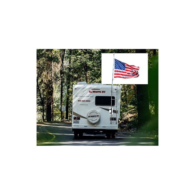 Upgrade Your RV with a Heavy-Duty Ladder Flagpole Holder –