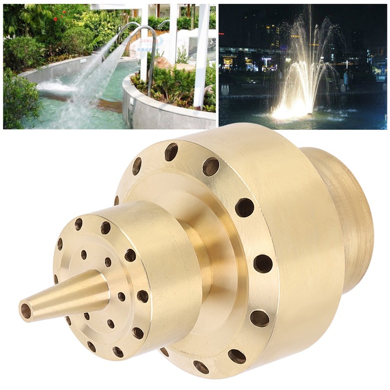 Swimming Pool Spa Copper Spray Nozzle Garden Water Fountain Sprinkler