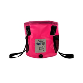 PBP Bailey 30L Folding Bucket with Quick Hose Connector (Pink)