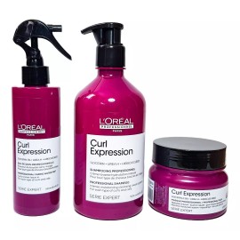 L'Oréal Professionnel Loreal Rizos Curl Expression Shampo Crema + Mascarilla +agua