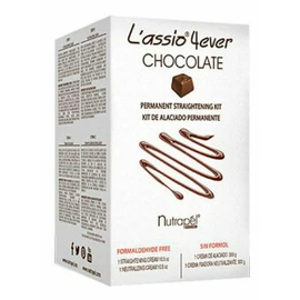 NUTRAPEL CHOCOLATE HAIR 4EVER STRAIGHTENER KIT LASSIO 6 MONTHS ALACIADO FreeShip