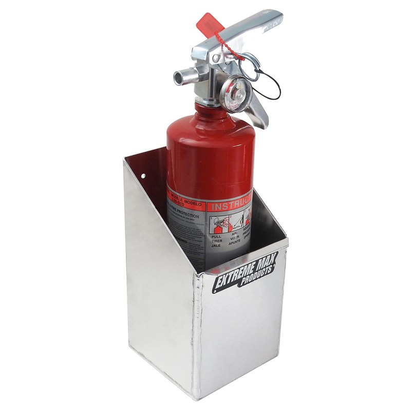 Extreme Max 5001.6091 Aluminum Fire Extinguisher Holder Storage for Enclosed