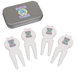 Azeeda 'Bath Time' Golf Divot Tool/Repair Fork Gift Set (GO00071834)