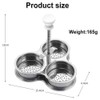 3-in-1 Egg Poachers, Non Stick Stainless Steel Grids, Quick Cooking,