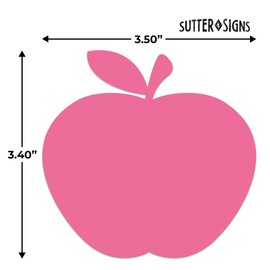 Paper Apple Cutouts 108pcs | Cut Out Shapes for Bulletin Board, Classroom, Decorations, Crafts