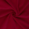 Mook Fabrics Velveteen Solid, Cranberry Cut by The Yard