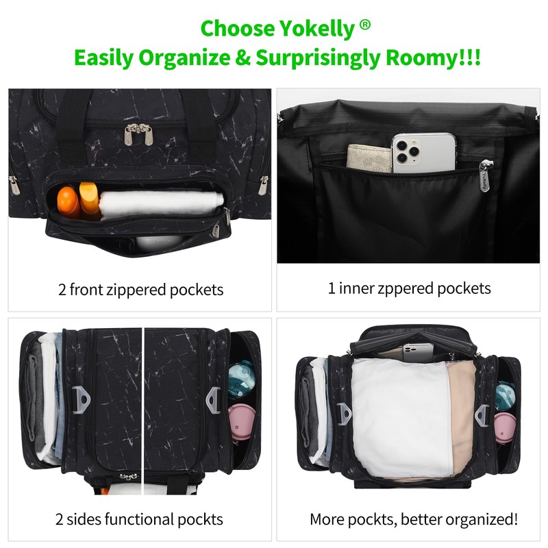 YoKelly Gym Bag Sport Duffle Bag - 20 inch Weekender