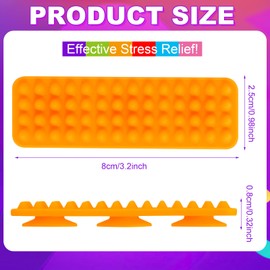 8Packs Sensory Fidget Toy,Textured Suction Toy for Calming Autistic Children,Sensory Stickers for Anxiety Relief