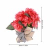 Red Geranium Barrel Wreath Front Door Red Geranium Basket Wreath