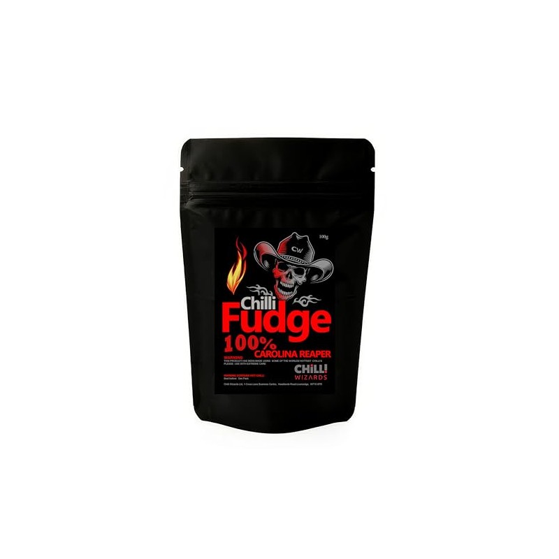 Carolina Reaper Chilli Fudge 100g Made with the hottest chilli