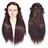 Training Head, Blad Mannequin Head,71 cm, with 100% Synthetic Hair,