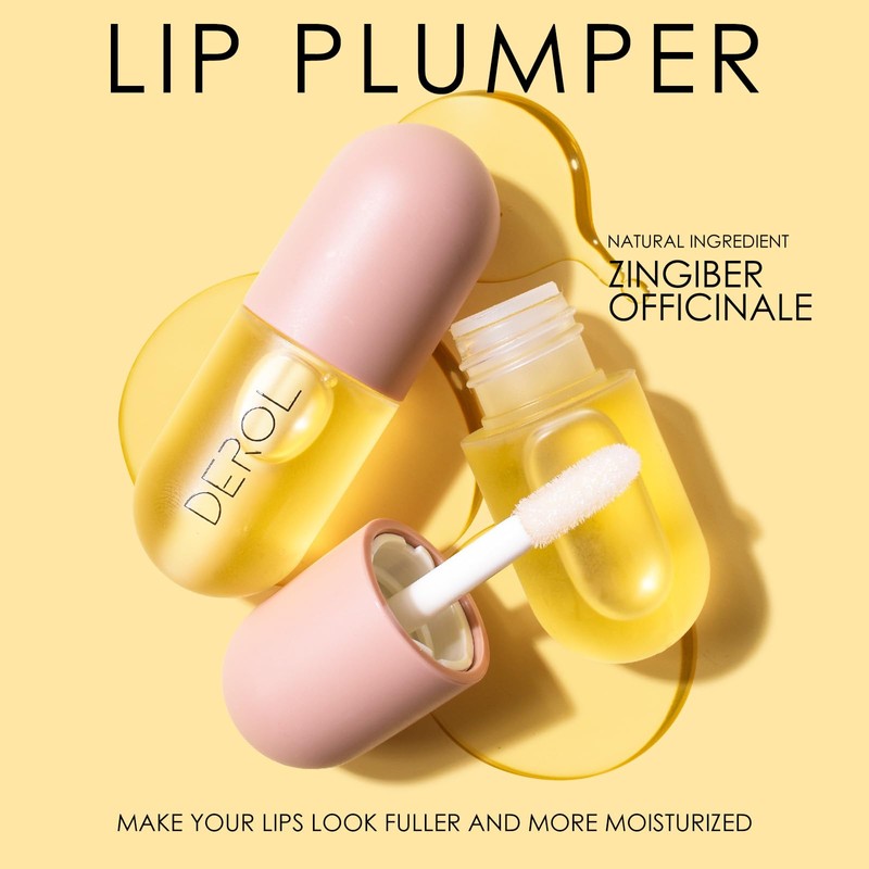 KYDA Natural Lip Plumper, 1pcs, Plant Extracts Lip Gloss Lip