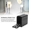 AA Battery Case Holder 6 Slots Plastic Universal AA Battery