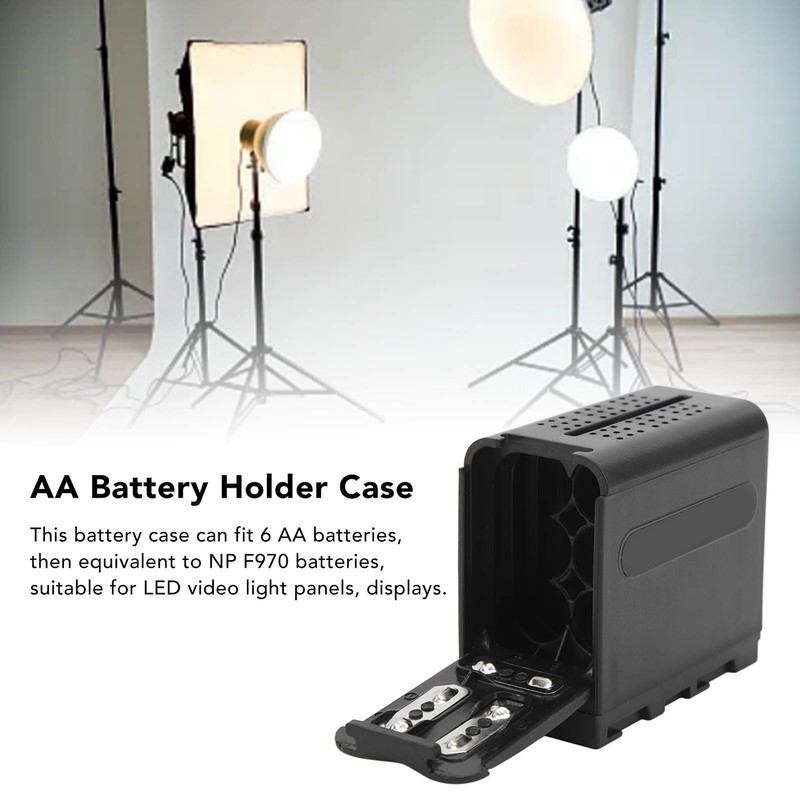 AA Battery Case Holder 6 Slots Plastic Universal AA Battery