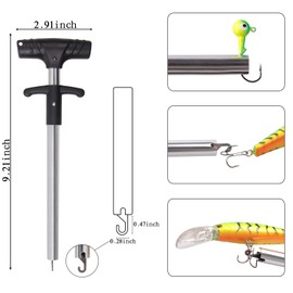 Fishing Tackle Fishing Hook Remover Fishing Pliers Tool Accessories Fish Hook Separator Fishing Tool Silver-1pcs