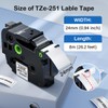 Labelife Label Maker Tape TZe-251 Compatible with Brother P Touch