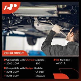 A-Premium Right Catalytic Converter Kit Direct-Fit Compatible with Dodge Charger 2006-2007 5.7L, Magnum 2005-2007 5.7L & Chrysler 300 2005-2007 5.7L, EPA Compliant