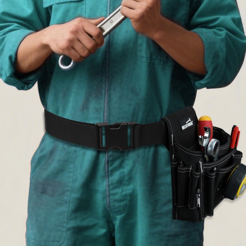 MELOTOUGH Electrician Tool Pouch with Belt Clip, 2 Inch Heavy