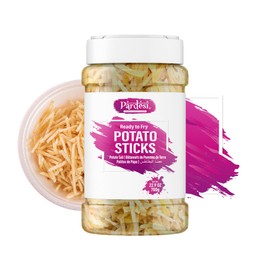 Pardesi Far Far/Fryums Potato Stick/Potato Sali, 24.07 OZ (700g) Jar I Uncooked Chip Snack I Ready to Fry I Crunchy Snack I Perfect for Parties I Indian Snack I Vegan Friendly