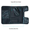 Wheelchair Cow Hide Leather Fingerless Full Open Easy Adjustable Palm