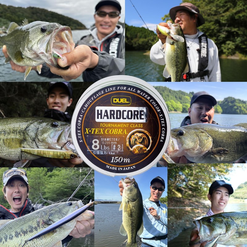 DUEL(デュエル) ナイロンライン 14Lbs X-TEX コブラ 150m 14LbS カモフラージュ H3237