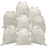 Freletry 8 PCS 8"x10"/20x25cm Drawstring 100% Cotton Muslin Bags Reusable