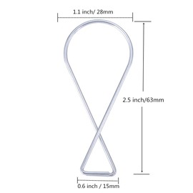 TSJ Suspended Ceiling Hooks with Clip for Teachers Hanging in Classroom Drop Ceiling Tile Grid 100 CT