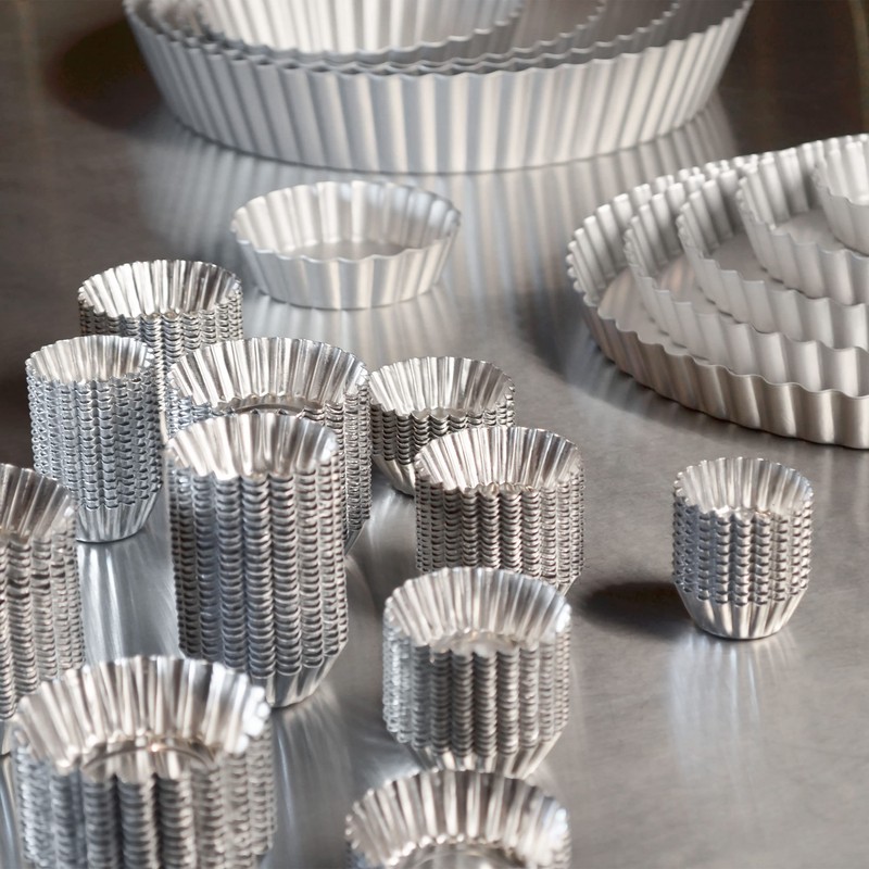 Fat Daddio's PMTH-25 Natural Aluminum Mini Tartlet Pan, 2.5 x