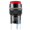 Heschen 16 mm Round Push Button Momentary Type, 1NO 1NC,