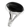 I-be, Onyx Gemstone Ring Oval 925 Sterling Silver, 104412/13 x