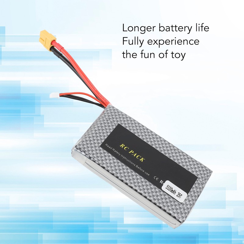 RC Car Lithium Battery 7.4V 5500mAh Remote Control Car Spare