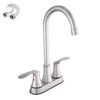 Phiestina Bar Sink Faucet 4 Inch Centerset Deck Mount,2 Hole