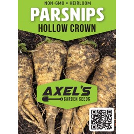 Parsnip Seeds for Planting - 100 Heirloom Non GMO Seeds - Plant & Grow Hollow Crown Parsnip Seeds in Your Home Outdoor Vegetable Garden - Full Planting Packets with Full Instructions, 1 Packet