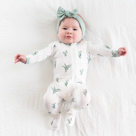 KYTE BABY Unisex Zipper Closure Footies, Rayon Made From Bamboo Eucalyptus 18-24 Months