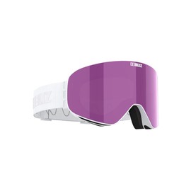 Bliz FLOW Safety Glasses, White, Full Rim, Plastic, Polycarbonate, One Size, Clear