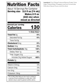 Dr. Smoothie Mango Tropics Classic Blend Smoothie Bottles, 46-Ounce by Dr. Smoothie
