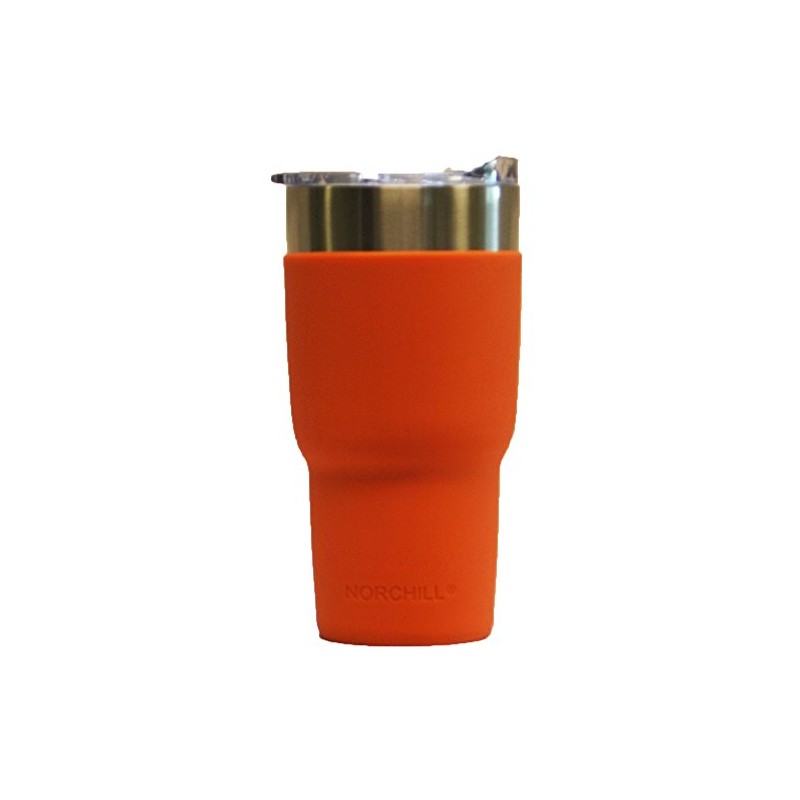 NorChill 30 oz Silicon Tumbler Sleeve, Orange