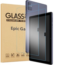 elitegadget 2-Pack Glass Screen Protector For VORTEX T10M Pro Tablet 10.1 Inch Tablet - Tempered Glass Film High Definition 9H Hardness