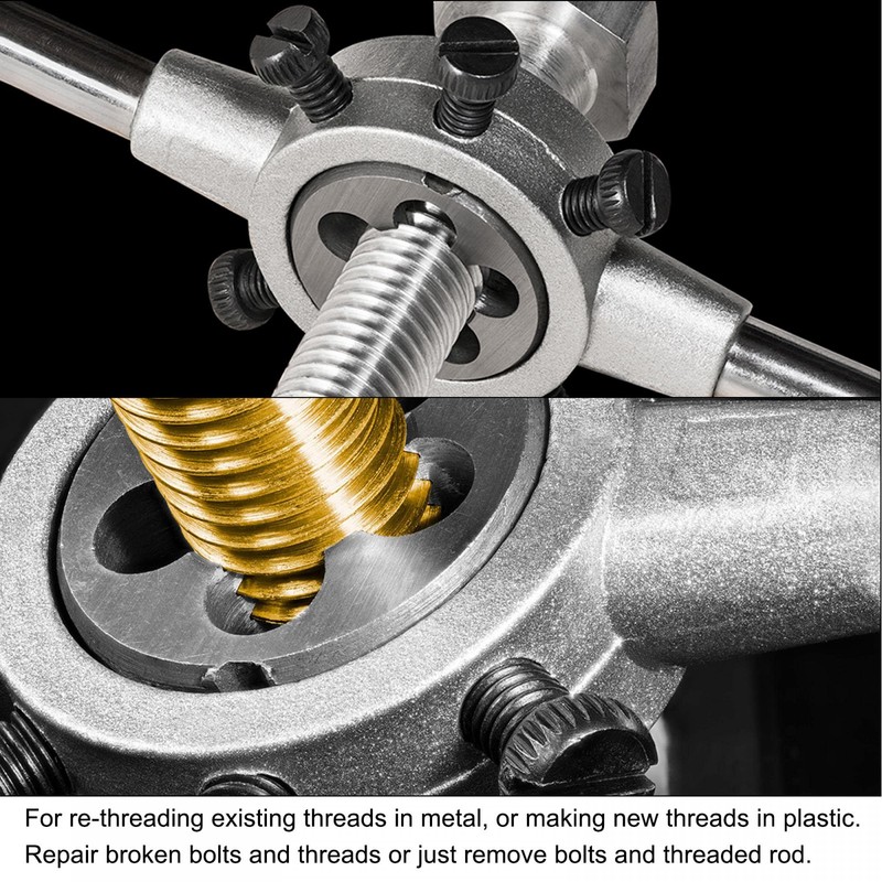 sourcing map Die Stock Handle Wrench Set, M4 x 0.5