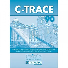 Frisk 23118234 Tracing Paper Pad A4 90gsm, Tranparent