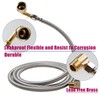 Dishwasher Installation Kit, 3/8 Inch Compression, 3/8 Inch MIP Elbow,