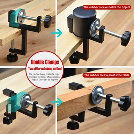 Mini Table Vice 2 in 1 Universal Clamp Vice for Woodworking, Drilling, Sawing, Metalwork and DIY