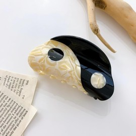 Yin Yang Hair Accessories Hair Clips for Girlfriend Punk Goth Vintage Hairpins Hair Embellishments Aesthetic Presents-Large Clips and Barrettes, Decorations