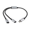 XUYUH USB C Male to Double USB C Female Splitter