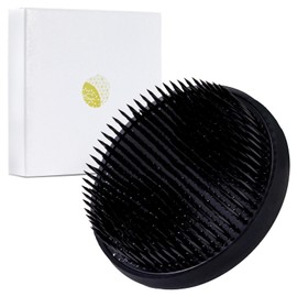 Wazakura Kenzan - 90mm (Medium), Round, Black, Stainless Steel, Non-Slip Rubber Foot, Made in Japan, For Ikebana Flower Arrangements and Decoration