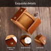 JQUEEN Watch Travel Roll Case for Men, Classic Brown Leather