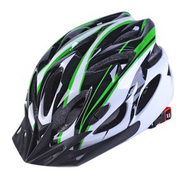 Bike Helmet Black White Green PC EPS Portable Comfortable Breathable One Piece Molding Cycling Mountain Bike Helmet