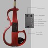 Ceciliec Electric Violin, 4/4 Full Size Solid Silent Fiddle with